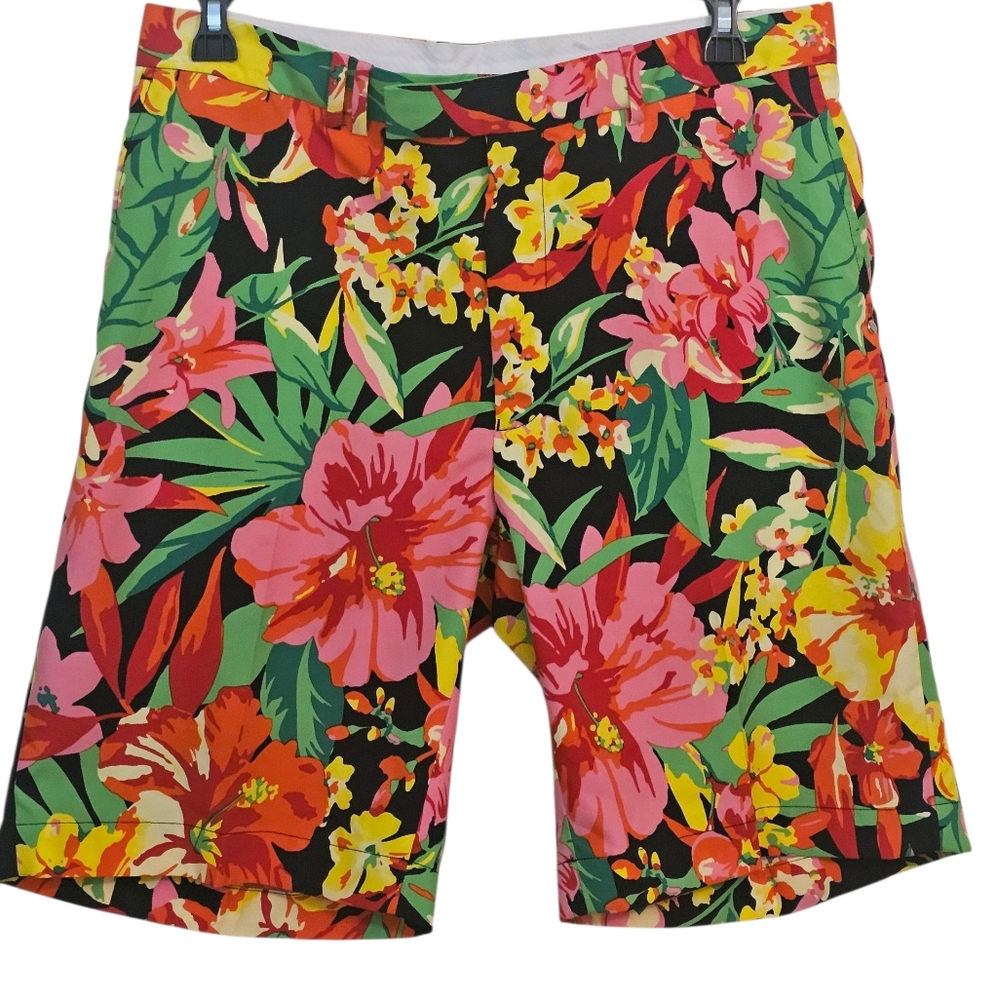 RLX RALPH LAUREN Men's Colorful Floral Print Performance Golf Shorts Size 36